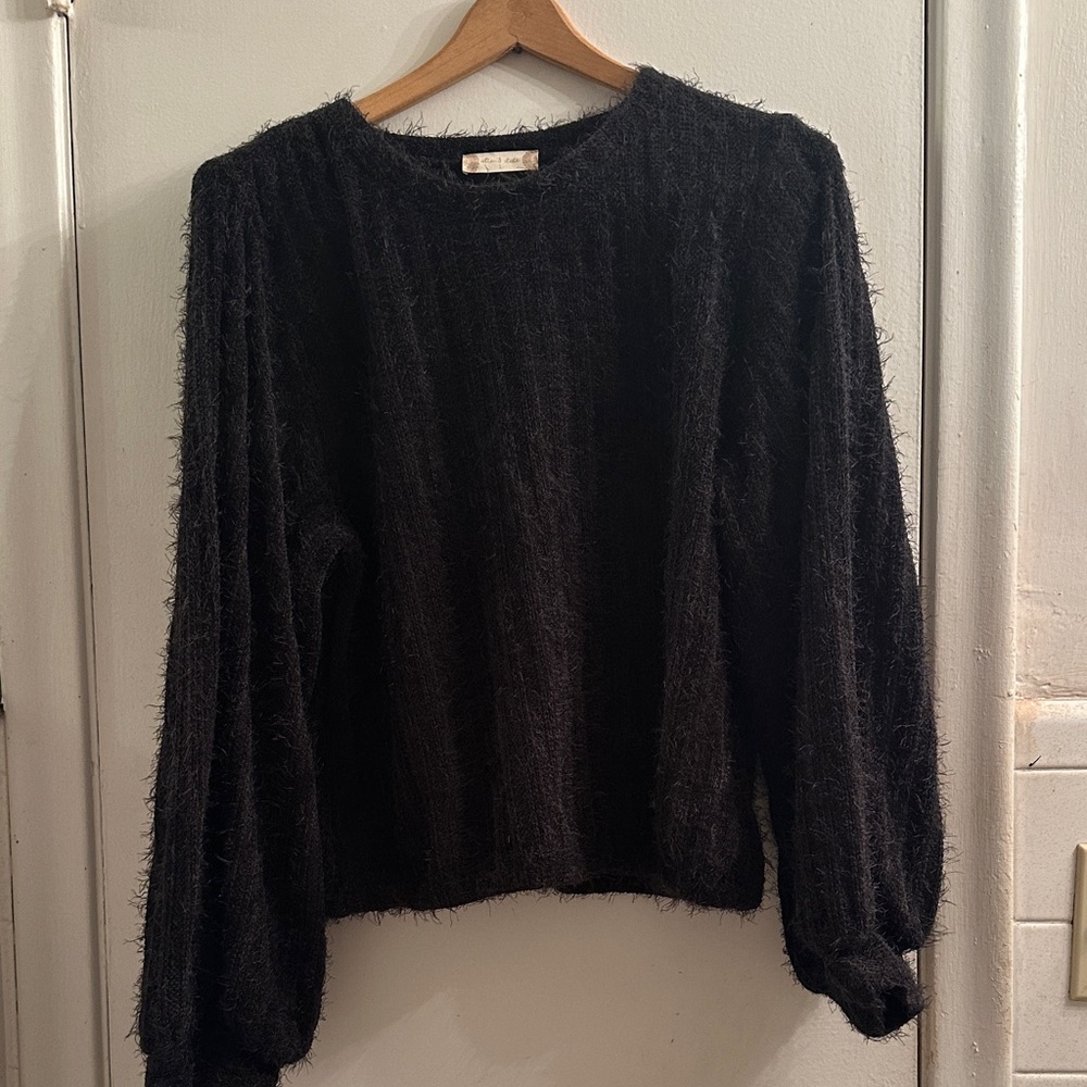 Altar'd State Black Crew Neck Sweater
